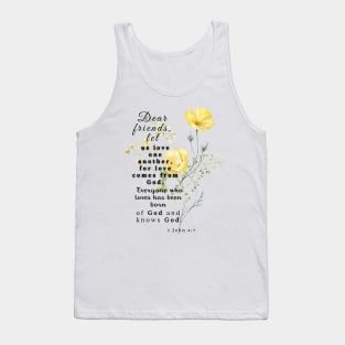 1 John 4:7 Famous Bible Verse Tank Top